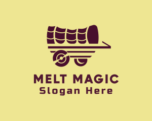 Wooden Wagon Carriage logo design