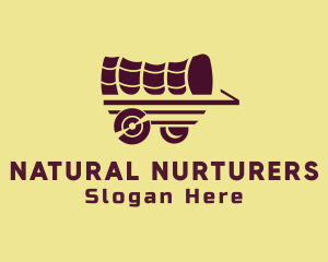 Wooden Wagon Carriage logo design