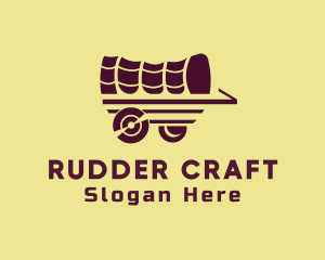 Wooden Wagon Carriage logo design