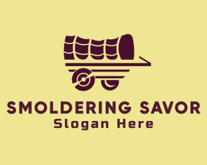 Wooden Wagon Carriage logo design