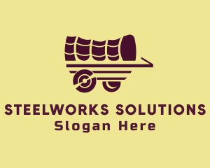 Wooden Wagon Carriage logo design