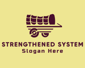 Wooden Wagon Carriage logo design