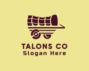 Wooden Wagon Carriage logo design