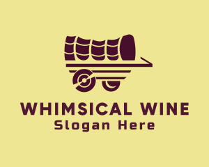 Wooden Wagon Carriage logo design