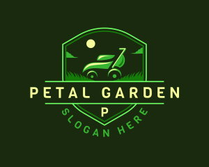 Mower Grass Landscaping logo design