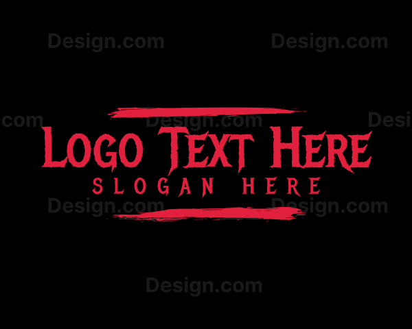 Grungy Horror Business Logo