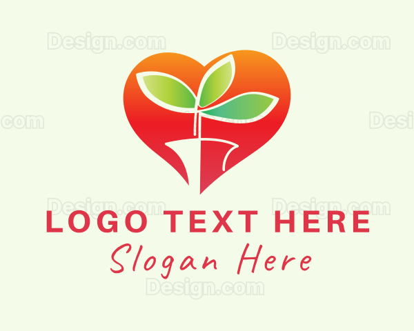 Heart Plant Gardening Logo