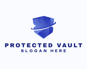 Digital Shield Protection logo design