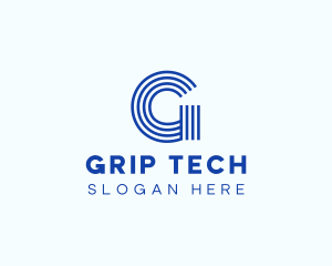 Neon Modern Tech Stripe logo design