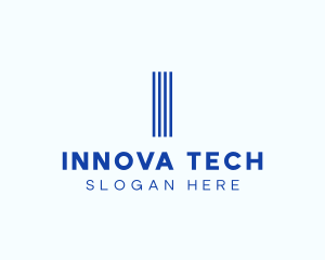 Neon Modern Tech Stripe logo design