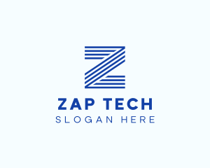 Neon Modern Tech Stripe logo design