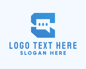 App - Technology Chat App logo design