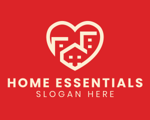 Heart Home Residence logo design