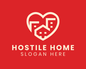 Heart Home Residence logo design