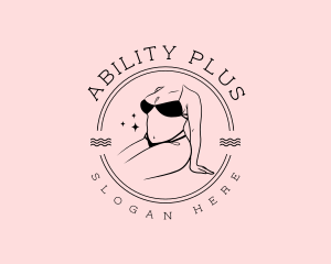 Plus Size Swimsuit logo design