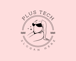 Plus Size Swimsuit logo design