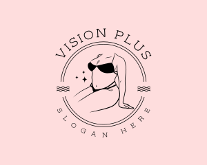 Plus Size Swimsuit logo design