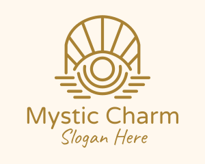 Mystic Tarot Eye Arch logo design