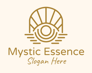 Mystic Tarot Eye Arch logo design