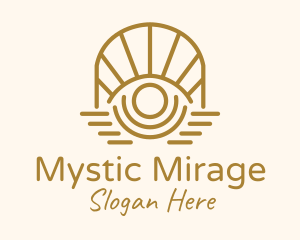 Mystic Tarot Eye Arch logo design