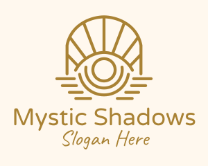 Mystic Tarot Eye Arch logo design