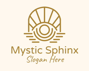 Mystic Tarot Eye Arch logo design