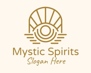 Mystic Tarot Eye Arch logo design