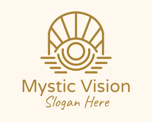 Mystic Tarot Eye Arch logo design