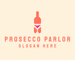 Pink Cocktail Bottle Bar logo