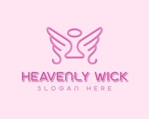 Heavenly Halo Wings logo design