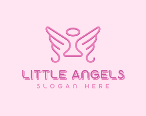 Heavenly Halo Wings logo design