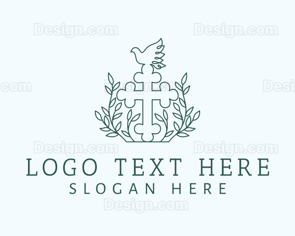 Biblical Cross Dove Logo