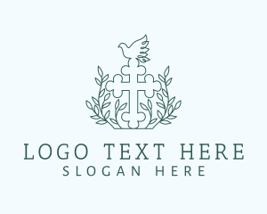 Biblical Cross Dove logo