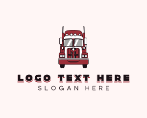 Trailer Truck Logistics Transportation logo