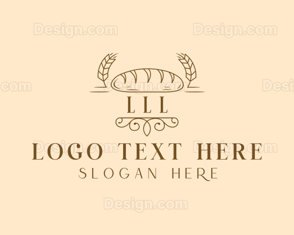 Wheat Bread Baking Logo