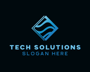 Wave Tech Company logo design