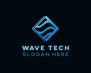 Wave Tech Company logo design