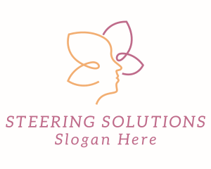 Woman Flower Beauty Salon  Logo