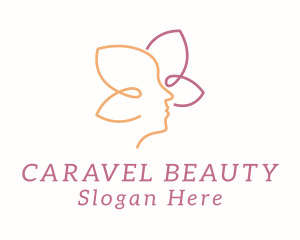 Woman Flower Beauty Salon  logo design