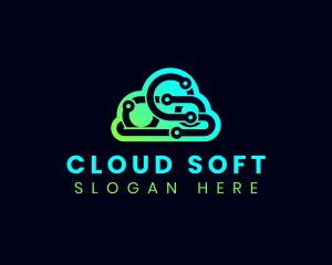 Cyber Technology Cloud logo design