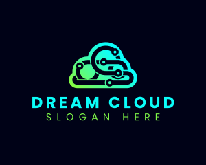 Cyber Technology Cloud logo design