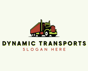 Transport Roadie Truck logo design