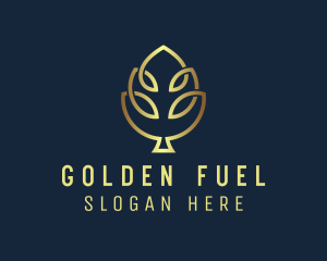 Golden Wellness Tree  logo design