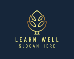 Golden Wellness Tree  logo design