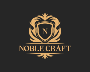 Luxury Ornate Shield Crest logo design