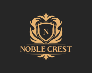 Luxury Ornate Shield Crest logo design