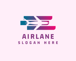 Gradient Airplane Airport logo