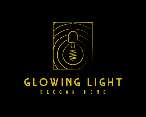 Electric Light Bulb Lighting logo design