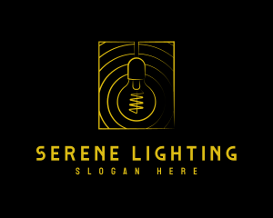 Electric Light Bulb Lighting logo