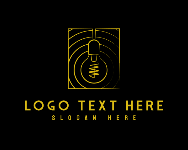 Electric Light Bulb Lighting logo